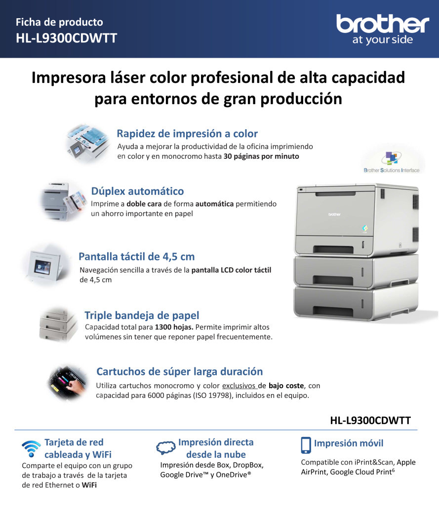 Ficha de producto HL-L9300CDWTT